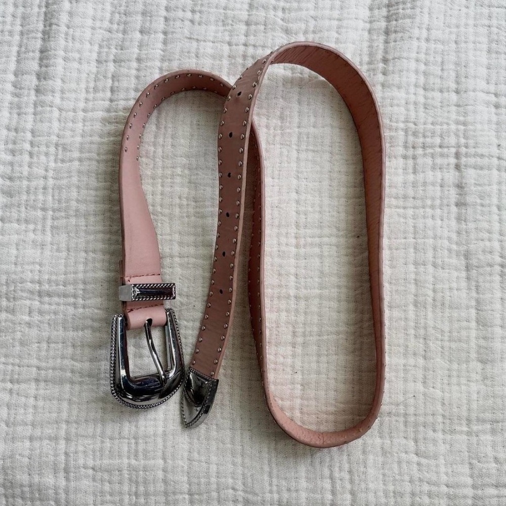 y2k pink studded belt ⋆✴︎˚｡⋆